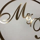 Монограмма на свадьбу с инициалами буквами в кругу 60 см Manific Decor - изображение 2