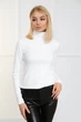 Женская теплая базовая водолазка Fashion Girl "Kelly" 50-52 молочный - изображение 1