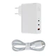 Сетевое зарядное устройство Baseus GaN2 Pro Quick Charger (CCGAN-J01), 120W, ( в комплекте - кабель Type-C ), White для ноутбков MacBook, Asus, Lenovo, Huawei, HP, Samsung, Razer - изображение 3