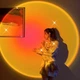 Светодиодная лампа красный закат солнца LED Sunset Lamp (FMV046) - изображение 5