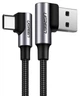 Кабель Ugreen US176 USB - Type-C Both Angled 3A Data Cable 1.5м (Black) (6689224) - изображение 1