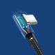 Кабель Ugreen US176 USB - Type-C Both Angled 3A Data Cable 1.5м (Black) (6689224) - изображение 4