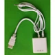 Адаптер переходник конвертер HDMI to VGA AUDIO, 0.15 м + кабель аудио + кабель питания от USB - изображение 3