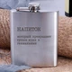 Фляга стальная "Напиток, который превращает тупые идеи в гениальные", русский, Деревянная подарочная коробка - изображение 1