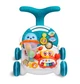 Детские ходунки каталка, игровой развивающий столик 2 в 1 Caretero Spark Turquoise, детские ходунки, каталка для малышей, развивающая игрушка, интерактивные ходунки, столик для игр, музыкальные ходунки, легкие ходунки толкатель - изображение 6