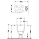 Унитаз-компакт Duravit 1930 с бачком и крышкой (0227090000 + 0872200005 + 0064810000) - изображение 3