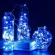 Светодиодная гирлянда LED капля росы 100led 10м на батарейках и USB Синий - изображение 2