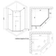 Душевая кабина Lidz Dozorca SC90x90.CRM.LOW.TR LDSC9090CRMLOWTR - изображение 2