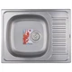 Мойка для кухни HAIBA из нержавеющей стали Decor 650x500мм прямоугольная врезная микротекстура 0.8мм с сифоном HB0553 - изображение 1