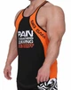 Майка спортивная Big Sam 2290 черно-оранжевая размер S - изображение 2