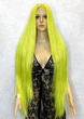 Парик на сетке Lace Wig Super Straight тон LEMON длинный желтый 100 см термостойкое волокно - изображение 1