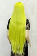 Парик на сетке Lace Wig Super Straight тон LEMON длинный желтый 100 см термостойкое волокно - изображение 4