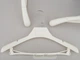 Плечики вешалки Hanger TZP8822 43 см белого цвета пластмассовые с ребристым плечом - изображение 1