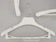Плечики вешалки Hanger TZP8821 38 см пластмассовые с ребристым плечом белые - изображение 1