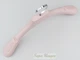 Плечики вешалки Hanger TZ6682 44 см нежно розового цвета пластмассовые с ребристым плечом - изображение 5
