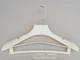 Плечики вешалки Hanger TZP6681 39 см белого цвета пластмассовые с ребристым плечом - изображение 2
