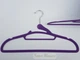 Набор 3 шт плечики вешалки Hanger KPL41 41 см сиреневого цвета бархатные флокированные - изображение 1