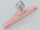 Набор 5 шт детские плечики Hangers Сердечко 32 см розовые бархатные флокированные - изображение 3