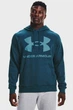 Мужское синее худи UA Rival Fleece Big Logo HD Under Armour LG 1357093-413 - изображение 1