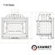 Камінна топка KAWMET Premium F24 Dekor (14kW) - изображение 7