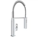 Змішувач для кухні Grohe Eurocube з висувним виливом, хром (31395000) - изображение 8