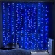 Праздничная светящаяся гирлянда " Штора " на окно или карниз 160LED 2х2м свет диодов Синий - изображение 6
