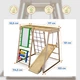 Детский спортивный игровой комплекс Baby Sport SB Кроха Эко 120х120х103 см Разноцветный (Кроха - 3 Эко) - изображение 4
