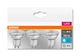 Набор светодиодных ламп OSRAM BASE PAR16 4.3W 350Lm 4000К GU10 3 шт (4058075818415) - изображение 5