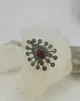 Кільце з срібла з сердоліком і крапельним сріблом (105040/40), 17 розмір - зображення 4