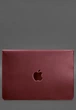 Шкіряний чохол-конверт BN на магнітах для MacBook 15 дюйм, Бордовий Crazy Horse - зображення 4