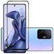 Защитное стекло LUX для Xiaomi 11T / 11T Pro Full Сover черный 0,3 мм в упаковке - изображение 1