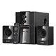 Акустическая система 2.1 SVEN MS-1820 Black 18 Вт сабвуфер + 2х11 Вт колонки (USB/FM/SD/LED дисплей/RCA) - изображение 1