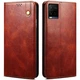Чехол-книжка с кармашками UniCase Leather Wallet для VIVO Y33s / Y21 / Y21s - Brown - изображение 1