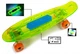 Пенни борд (Penny Board) "Fish Skateboards Original" с музыкальной и светящейся декой, Зеленый - изображение 1