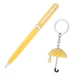 Ручки в наборе Langres Umbrella 1шт+брелок желтый LS.122022-08 - изображение 2
