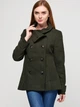 Пальто осіннє коротке жіноче H&M 390162_07 32 Зелене (KAY2000000587431) - зображення 1