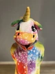 Пижама кигуруми для девочки Kigurumi Единорог со звездами цветной детский размер 120 на рост 110-120 см - изображение 6