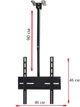 Потолочный кронштейн для телевизора D807 26"-55" крепление для монитора (1009022-Black) - изображение 2