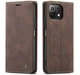 Чехол книжка с магнитом CaseMe для Xiaomi Mi 11 Lite Dark Brown (24811-05) - изображение 1
