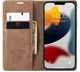 Чехол книжка с магнитомCaseMe для iPhone 13 Brown (24000-30) - изображение 2
