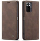Чохол книжка з магнітом CaseMe на Xiaomi Redmi Note 10 Pro Dark Brown (21907-05) - зображення 1
