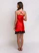 Сорочка нічна жіноча Angelo dolce l-13 50-52 L-XL Червоний - зображення 2