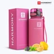 Бутылка для воды Harmony Total Rose 0,65 л. с контейнером для фруктов и защитным неопреновым чехлом - изображение 1