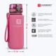 Бутылка для воды Harmony Total Rose 0,65 л. с контейнером для фруктов и защитным неопреновым чехлом - изображение 5