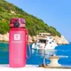 Бутылка для воды Harmony Total Rose 0,65 л. с контейнером для фруктов и защитным неопреновым чехлом - изображение 12