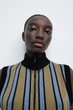 Топ с молнией Zara 1930/023 - M - изображение 3