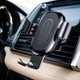 Автотримач з бездротовою зарядкою Baseus Gravity Car Mount Air Outlet чорний - изображение 2