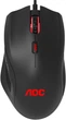 Миша AOC GM200 RGB USB Black - зображення 1