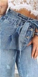 Джинсы женские jeans мом с царапками весенний коттоновый DM-3679 Голубой 30 - изображение 3
