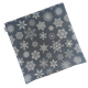 Подушка 40*40 см, новогодняя, ​​(хлопок), (снежинки на сером) - изображение 2